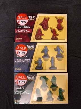 Star Trek Away Missions Expansion Lot of 3: Gowron, Scotty, Sela